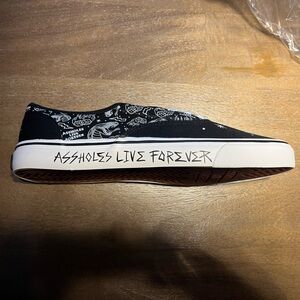 Black Women’s Sneakers – Assholes live forever brand NEW in bag graffiti style